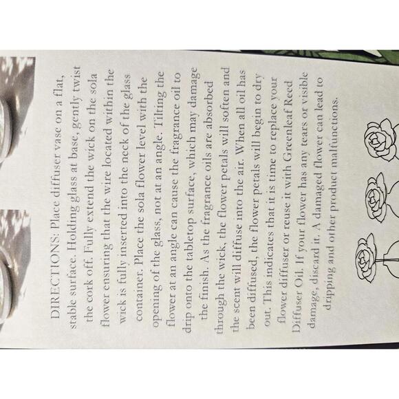 Greenleaf Garden Thyme Flower Diffuser Herbal Green Scent New in Box Giftable - Picture 5 of 6